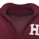 Men's Quarter Zip Sweater (YKCTN-26/2_RED-DRK|HVD/1)