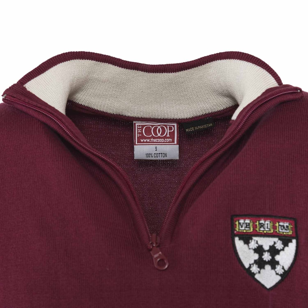 Harvard Qtr Zip (Left Chest Veritas Shield Embroidery)